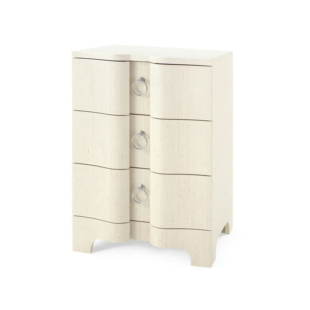 Bardot 3-Drawer Side Table - Canvas Cream