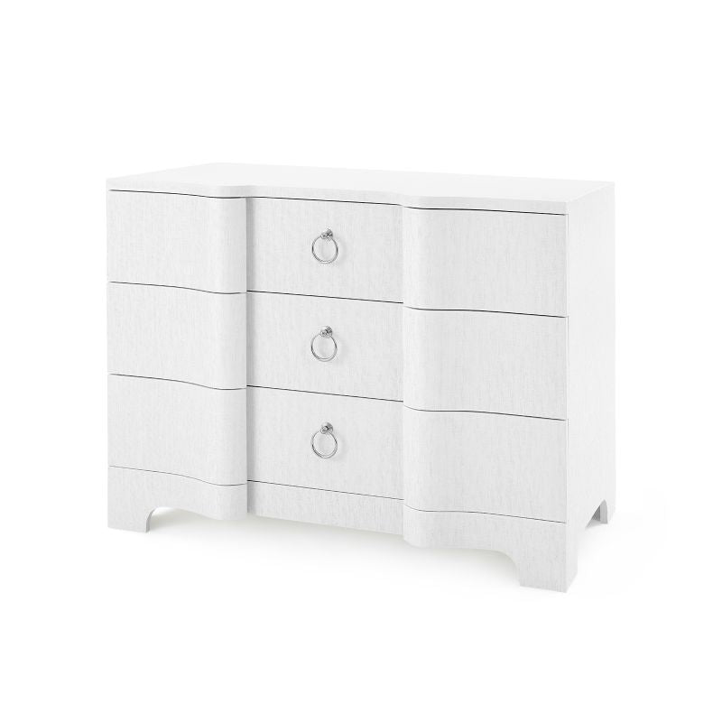 Bardot Large 3-Drawer - Chiffon White