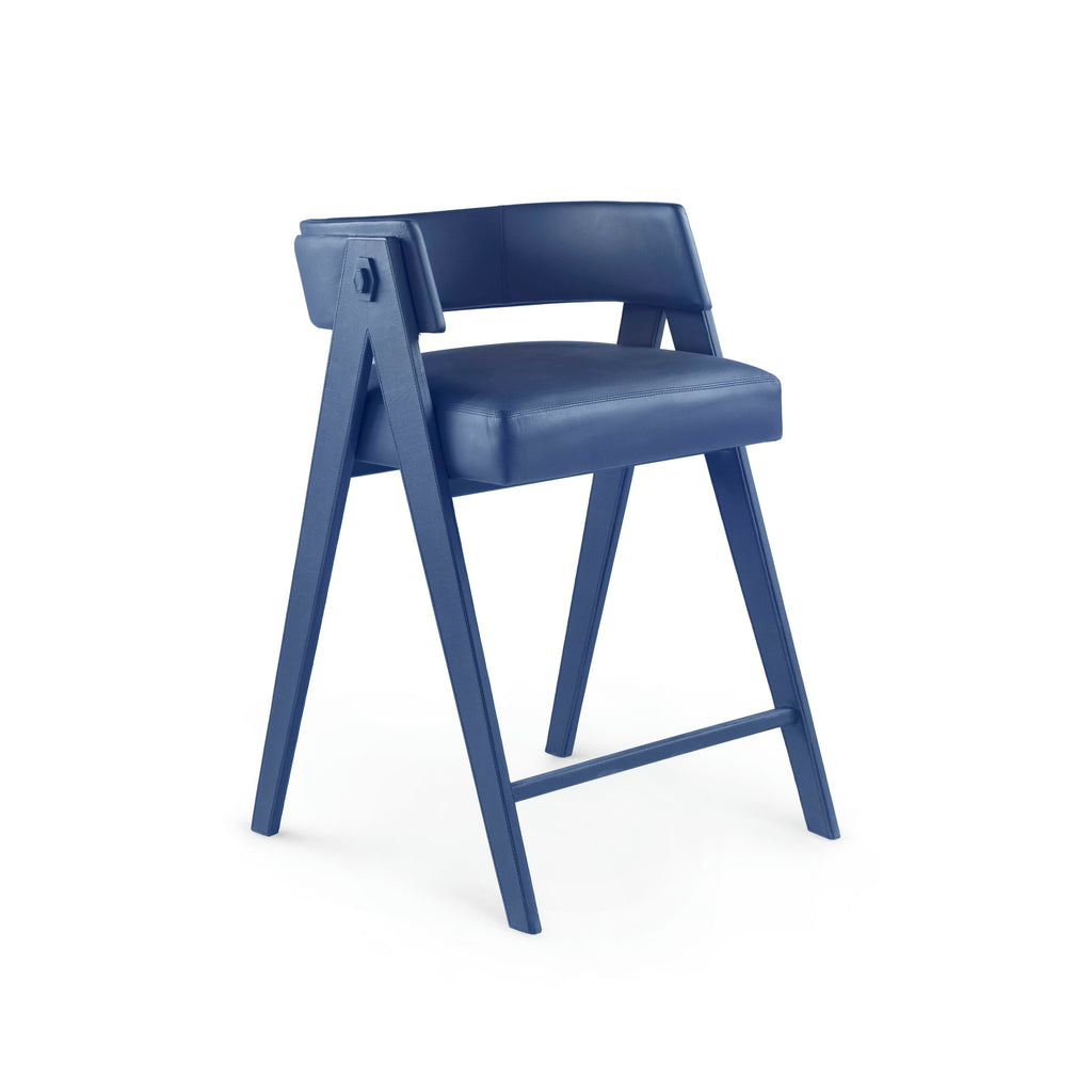 Bennett Counter Stool - Navy Blue