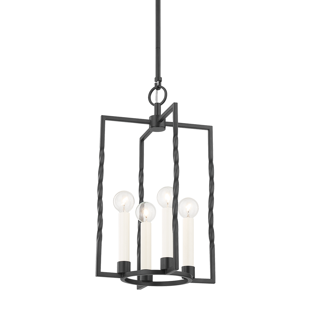 Adelaide 4 Light Lantern - Textured Black 18.25"