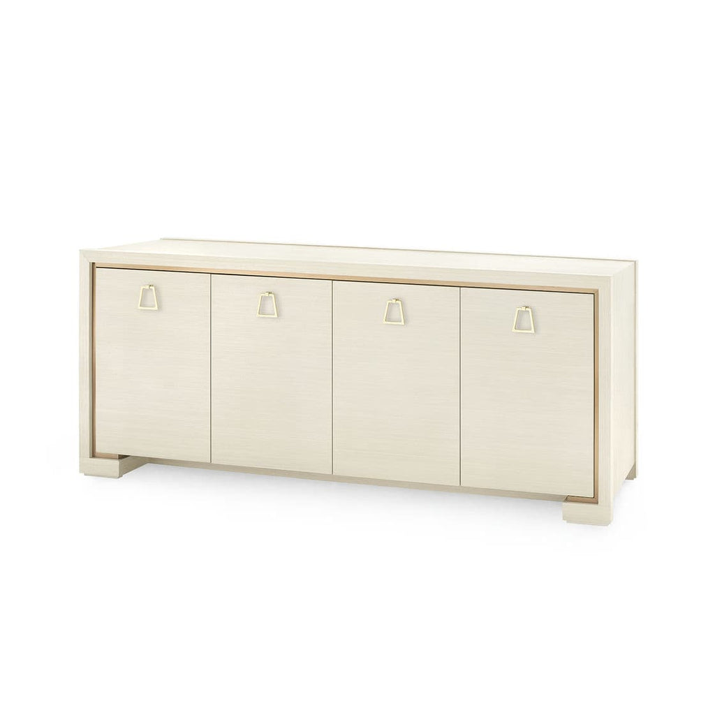 Blake 4-Door Cabinet - Blanched Oak