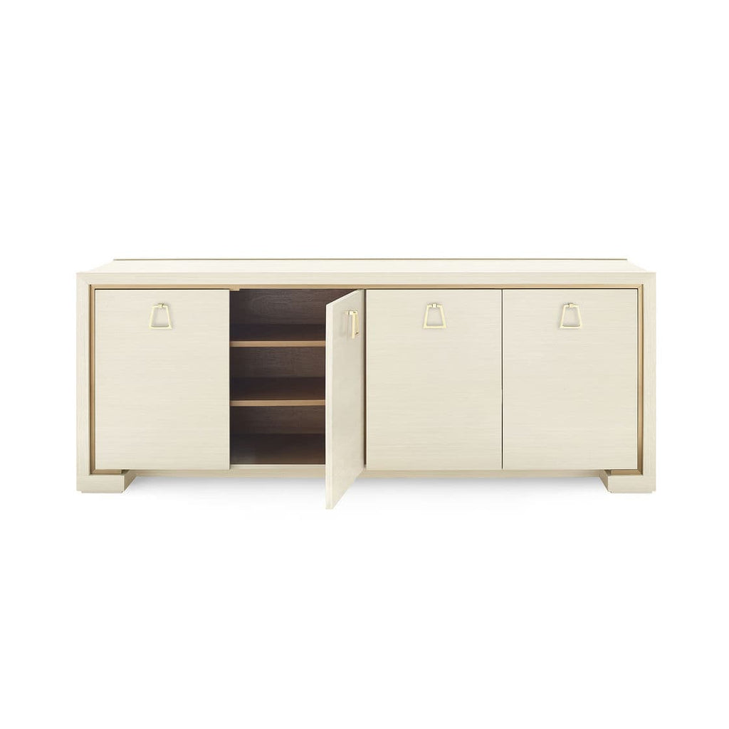 Blake 4-Door Cabinet - Blanched Oak