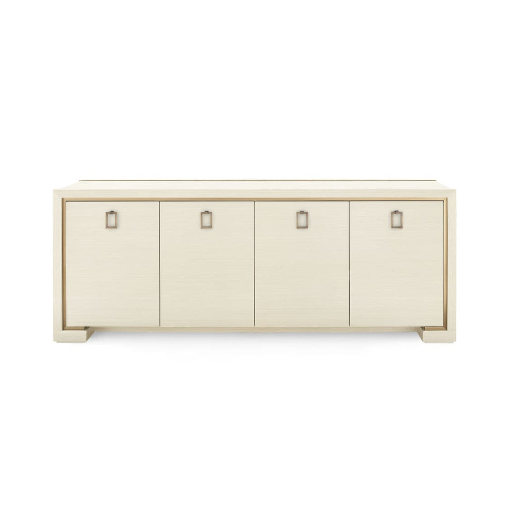 Blake 4-Door Cabinet - Blanched Oak