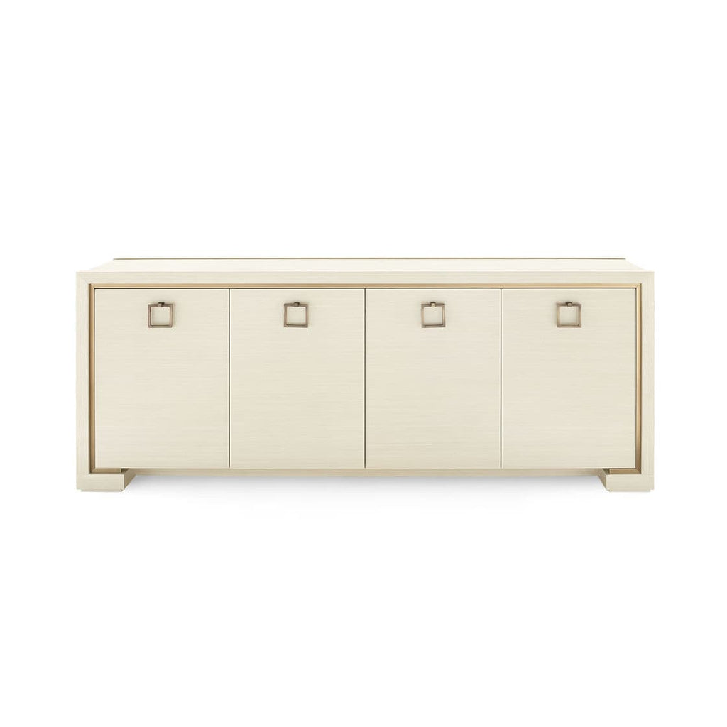 Blake 4-Door Cabinet - Blanched Oak