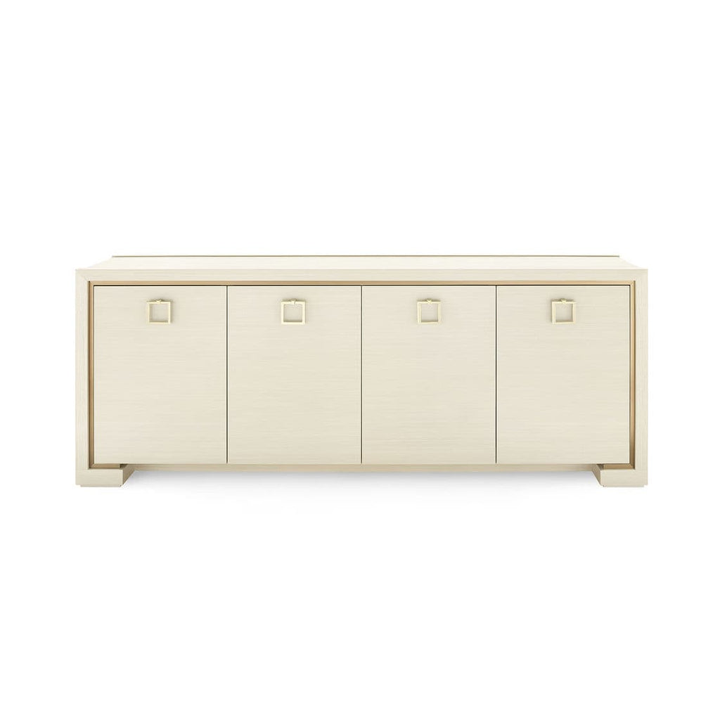 Blake 4-Door Cabinet - Blanched Oak