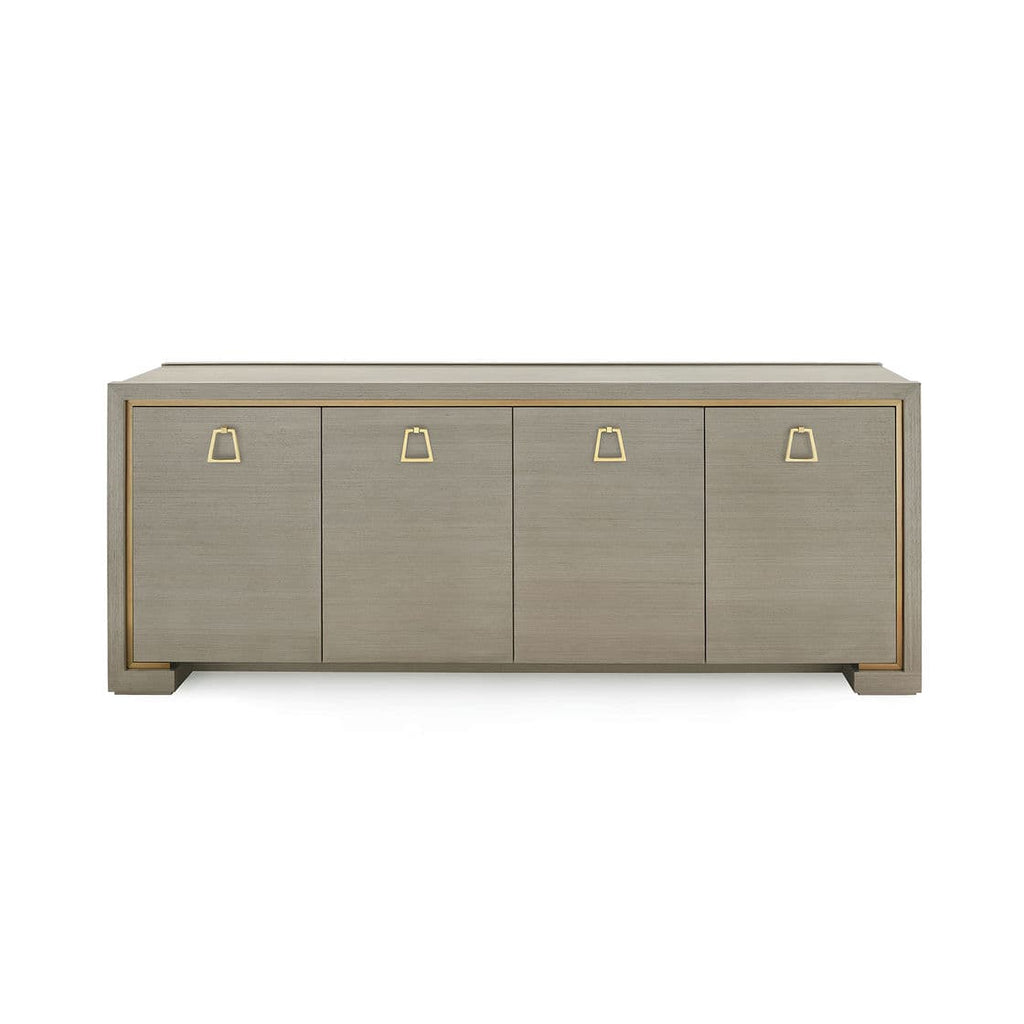 Blake 4-Door Cabinet - Taupe Gray