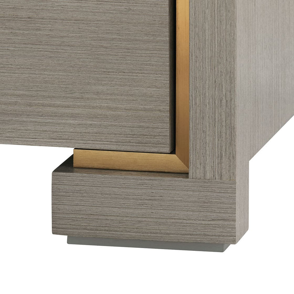 Blake 4-Door Cabinet - Taupe Gray