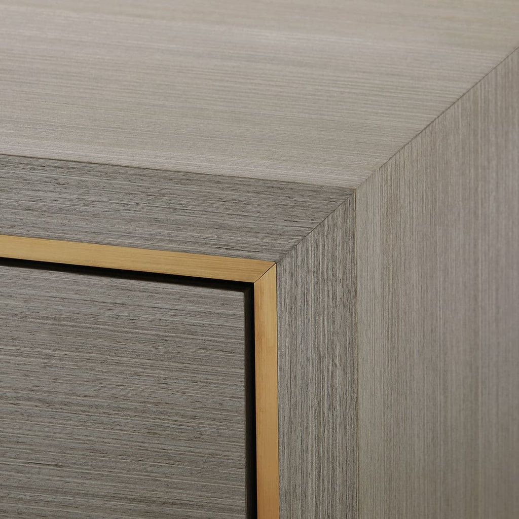 Blake 4-Door Cabinet - Taupe Gray