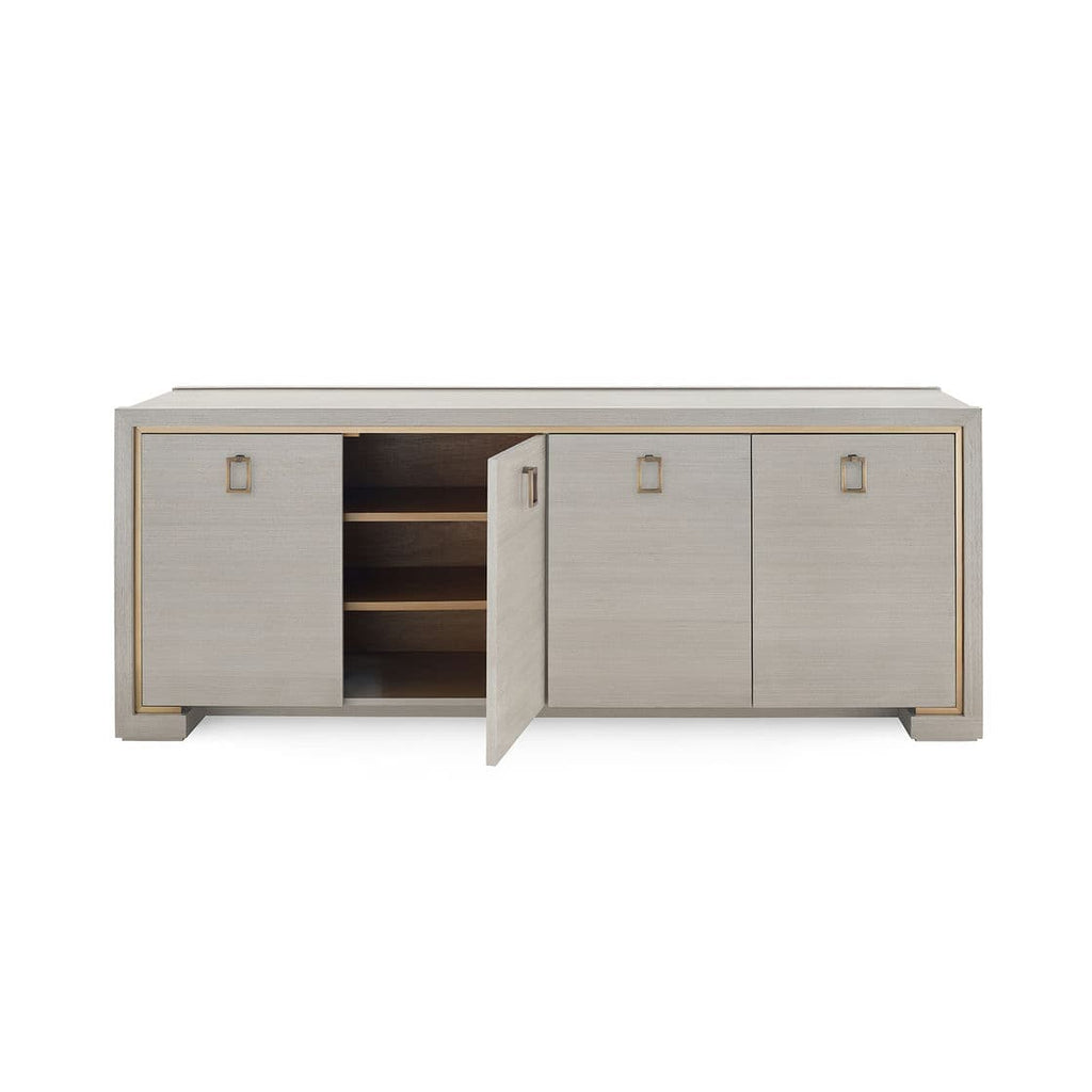 Blake 4-Door Cabinet - Taupe Gray