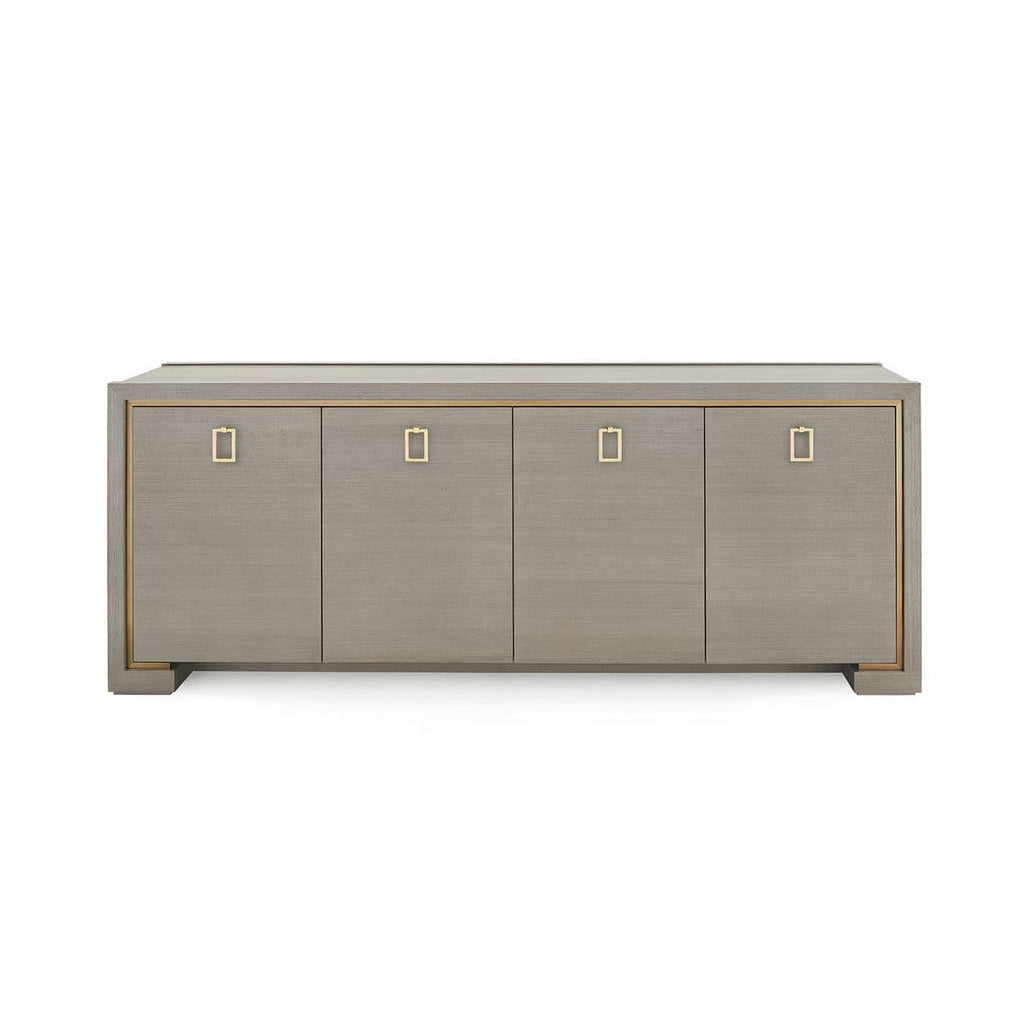 Blake 4-Door Cabinet - Taupe Gray