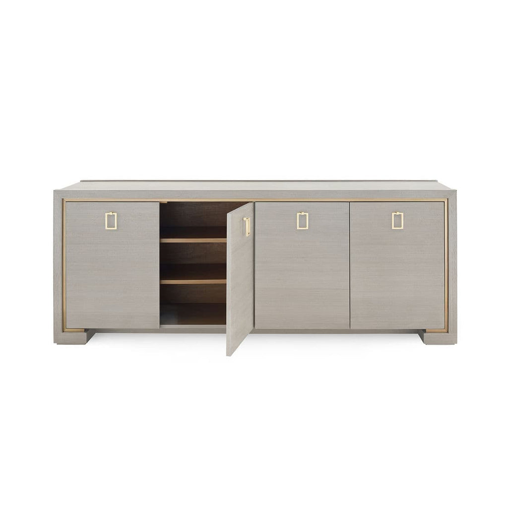 Blake 4-Door Cabinet - Taupe Gray