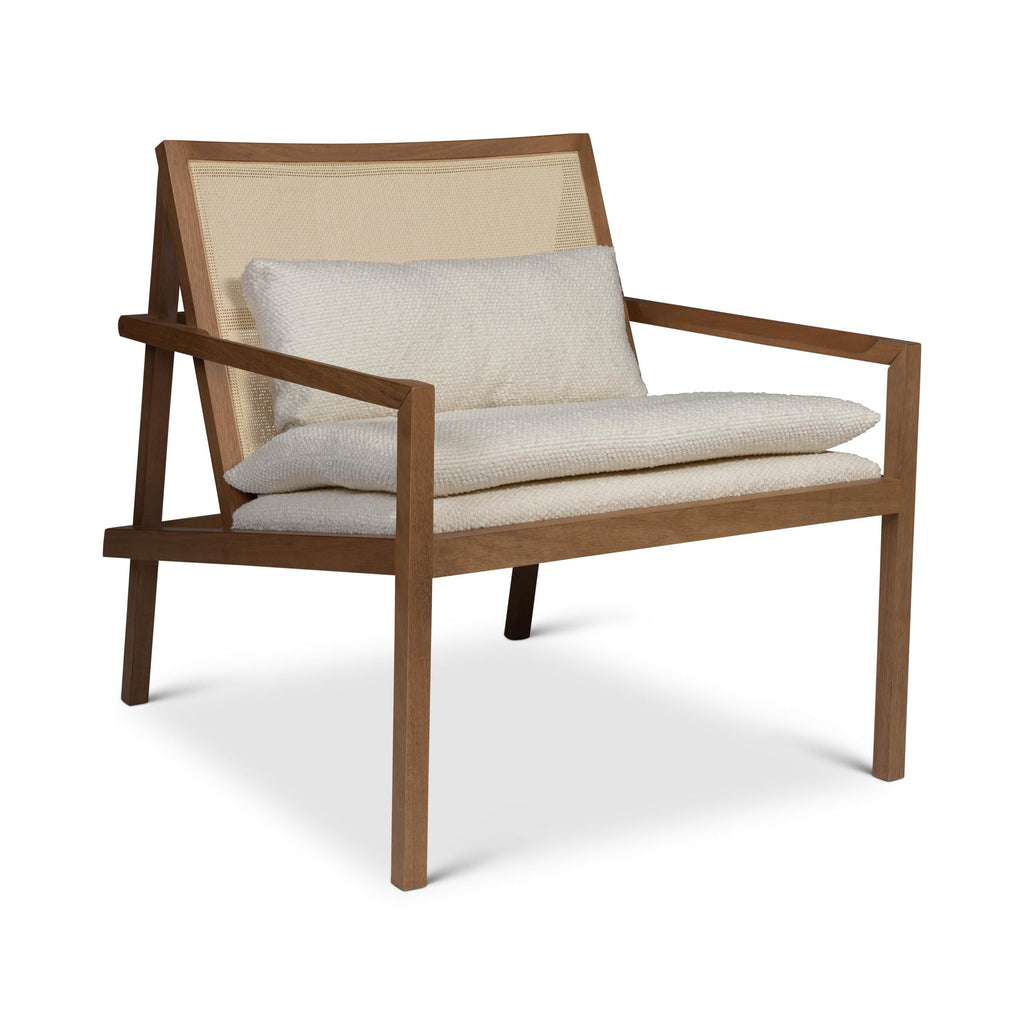 Modern Brazilian Barra Cane Lounge Chair