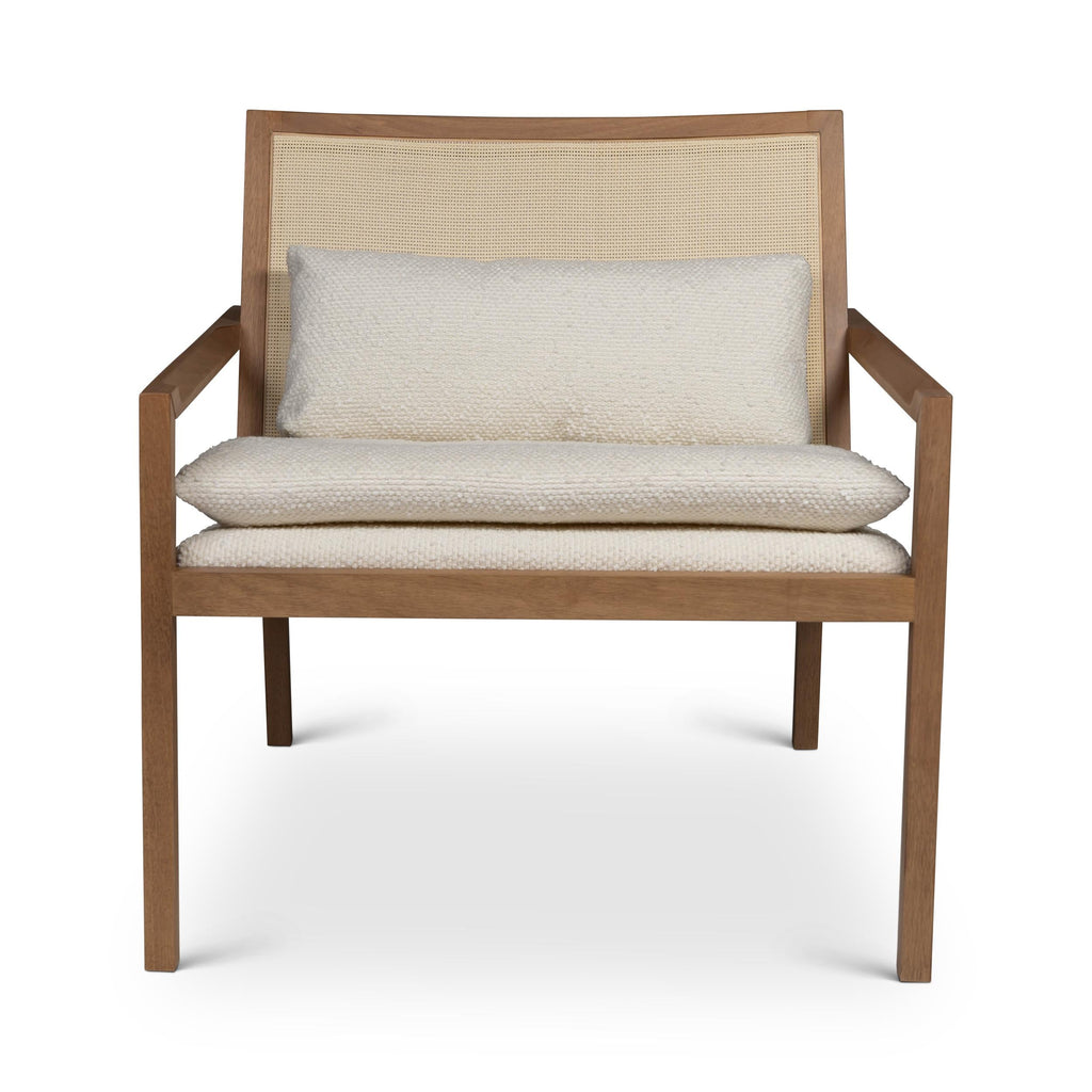 Modern Brazilian Barra Cane Lounge Chair