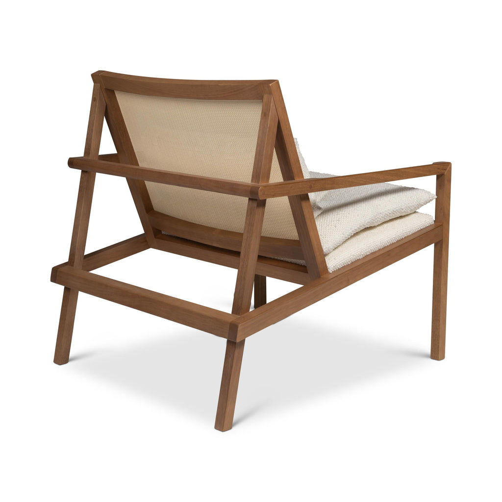 Modern Brazilian Barra Cane Lounge Chair