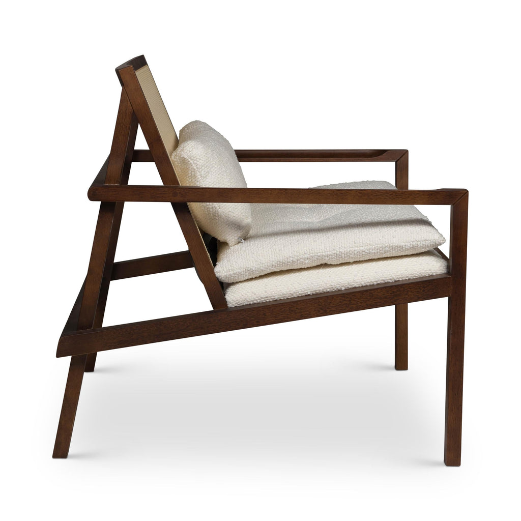 Modern Brazilian Barra Cane Lounge Chair