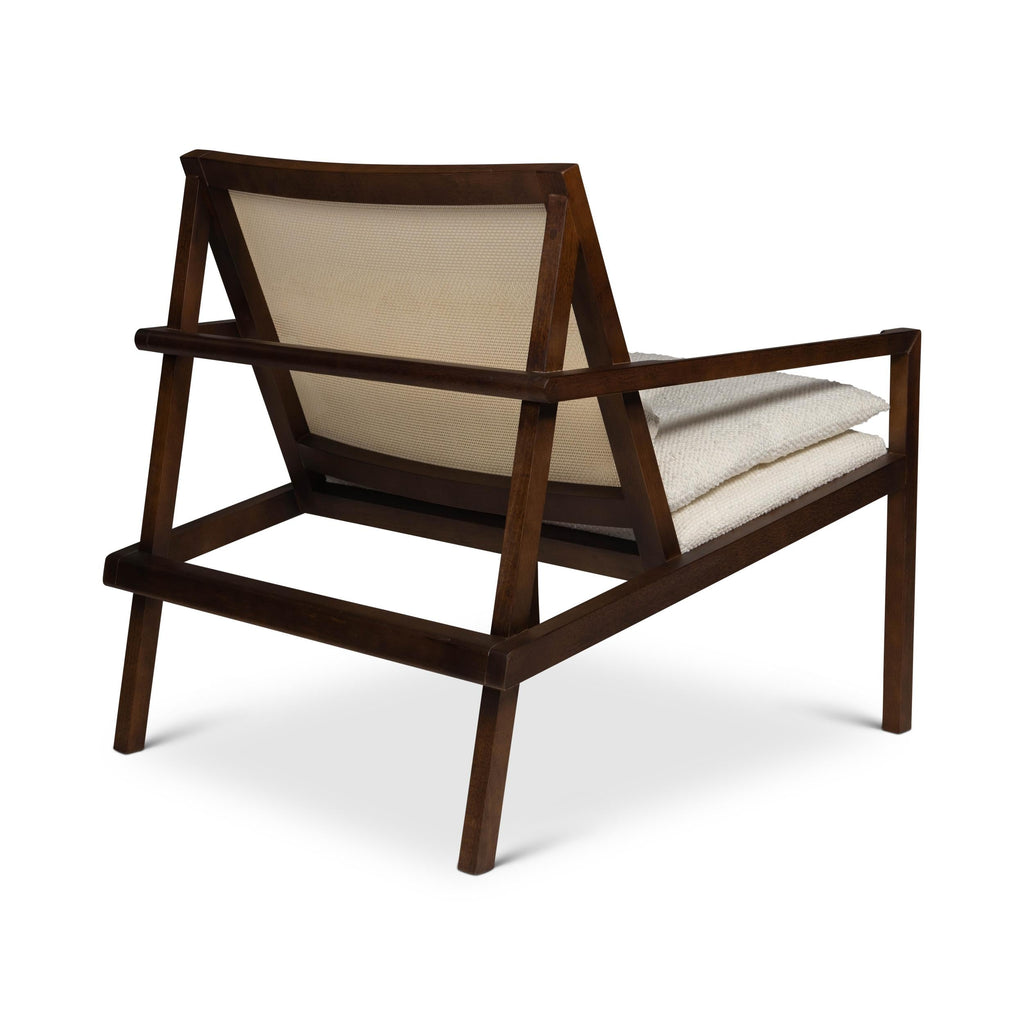 Modern Brazilian Barra Cane Lounge Chair