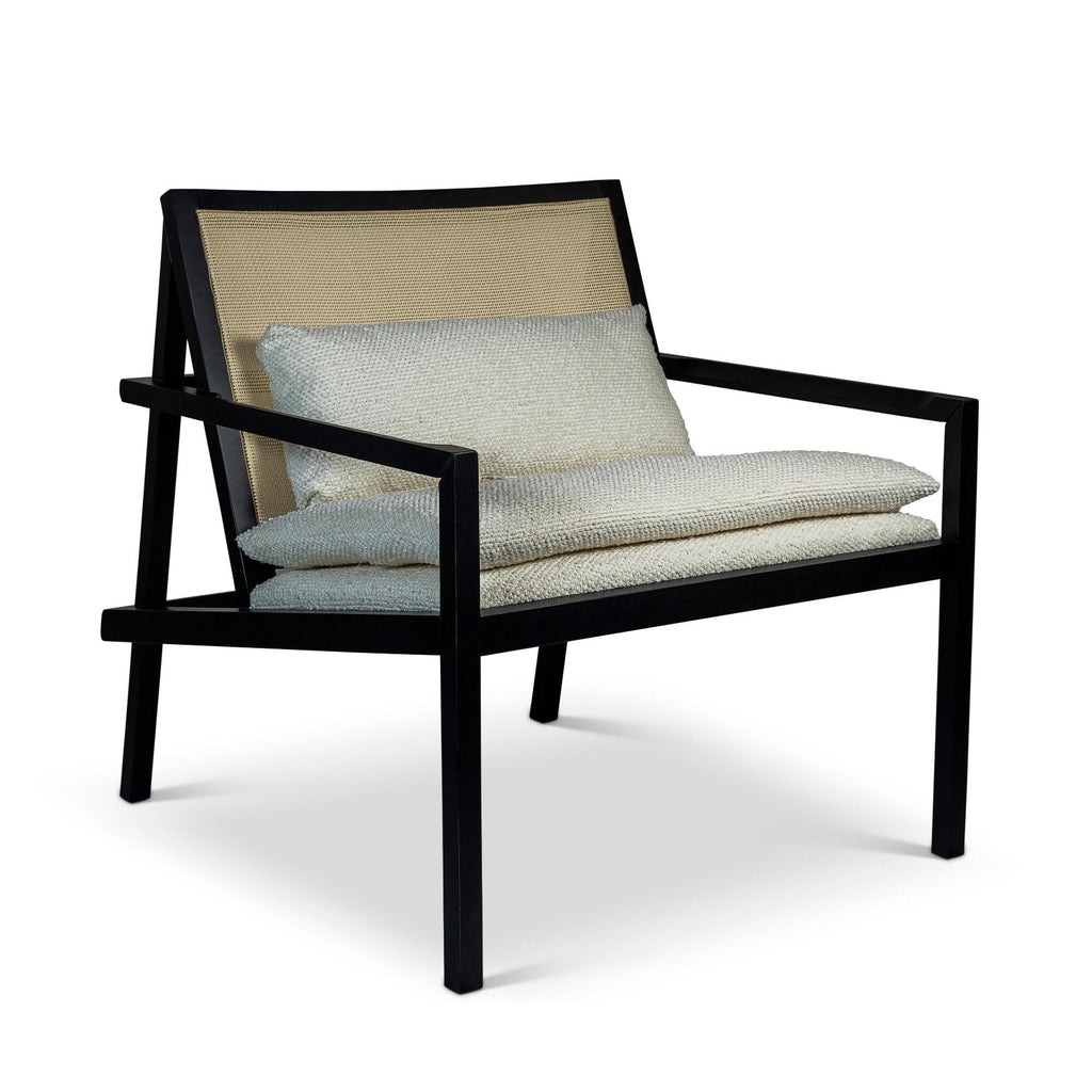 Modern Brazilian Barra Cane Lounge Chair