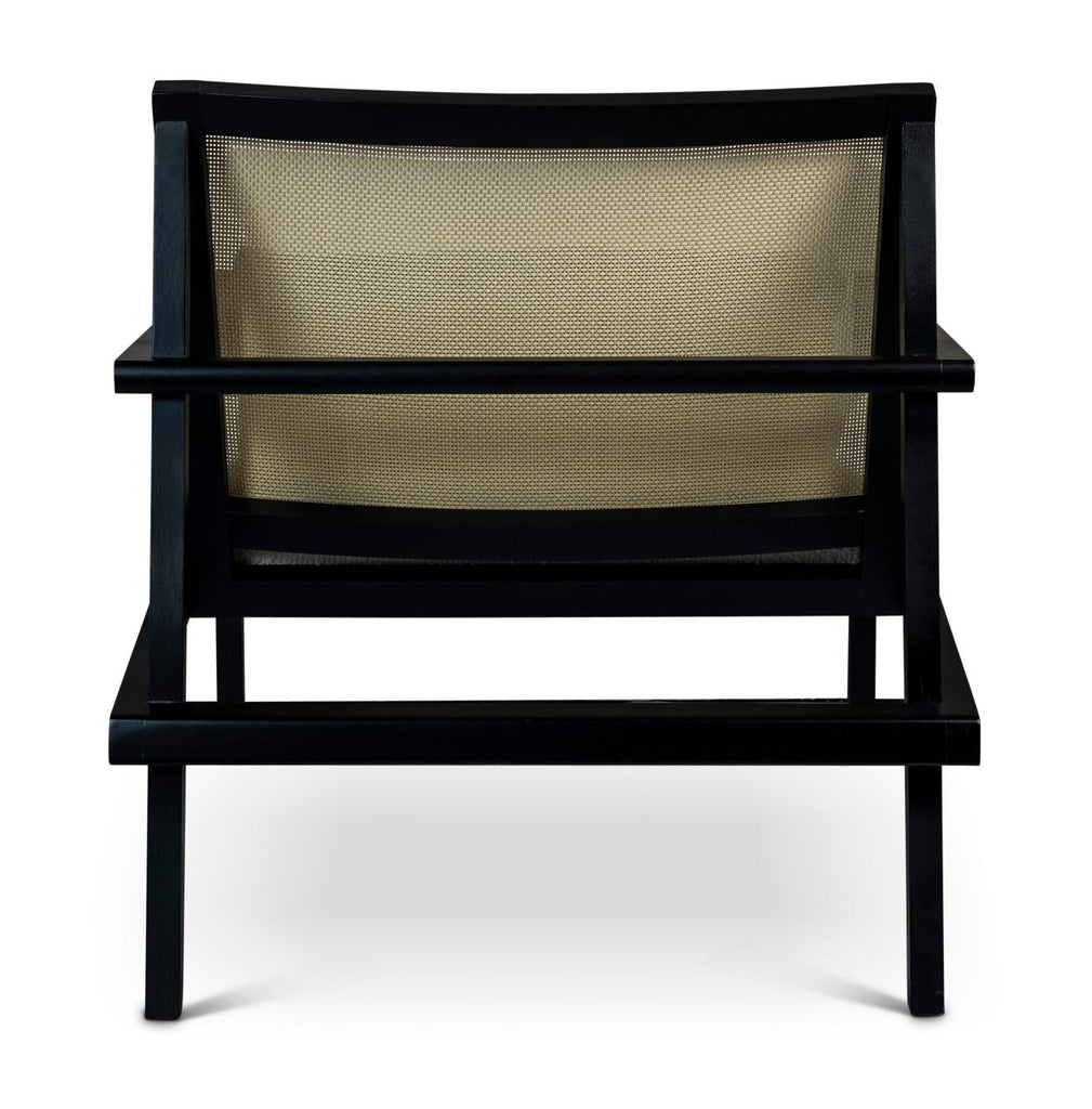 Modern Brazilian Barra Cane Lounge Chair