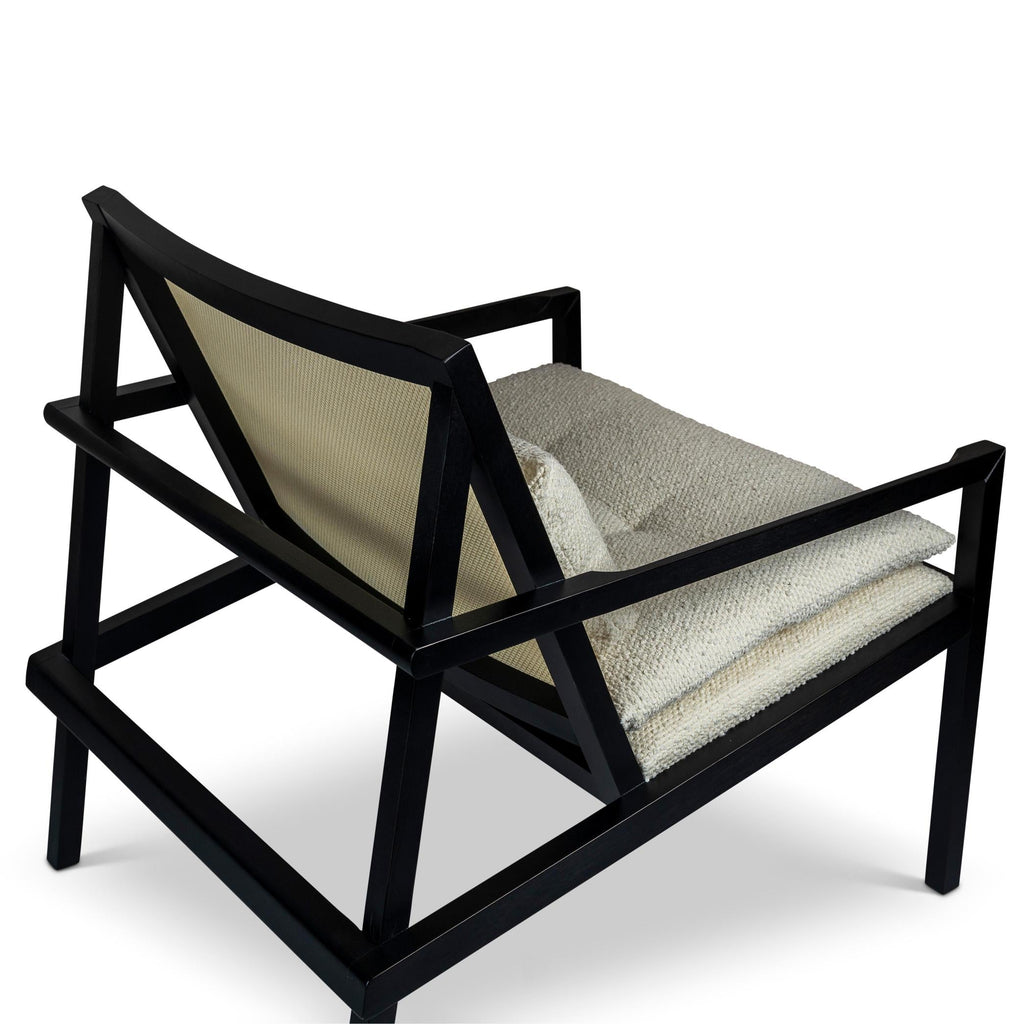 Modern Brazilian Barra Cane Lounge Chair