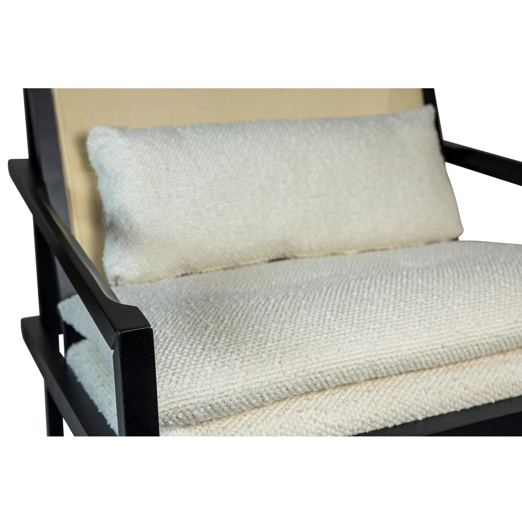 Modern Brazilian Barra Cane Lounge Chair