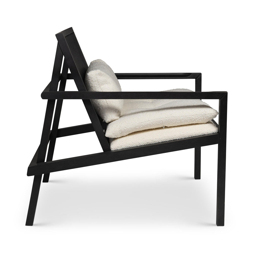 Modern Brazilian Barra Cane Lounge Chair