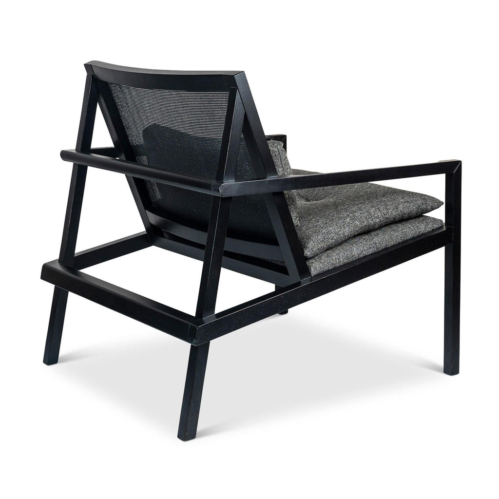 Modern Brazilian Barra Cane Lounge Chair