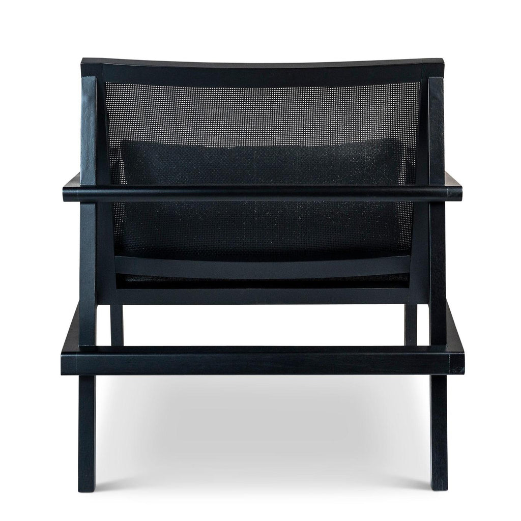 Modern Brazilian Barra Cane Lounge Chair