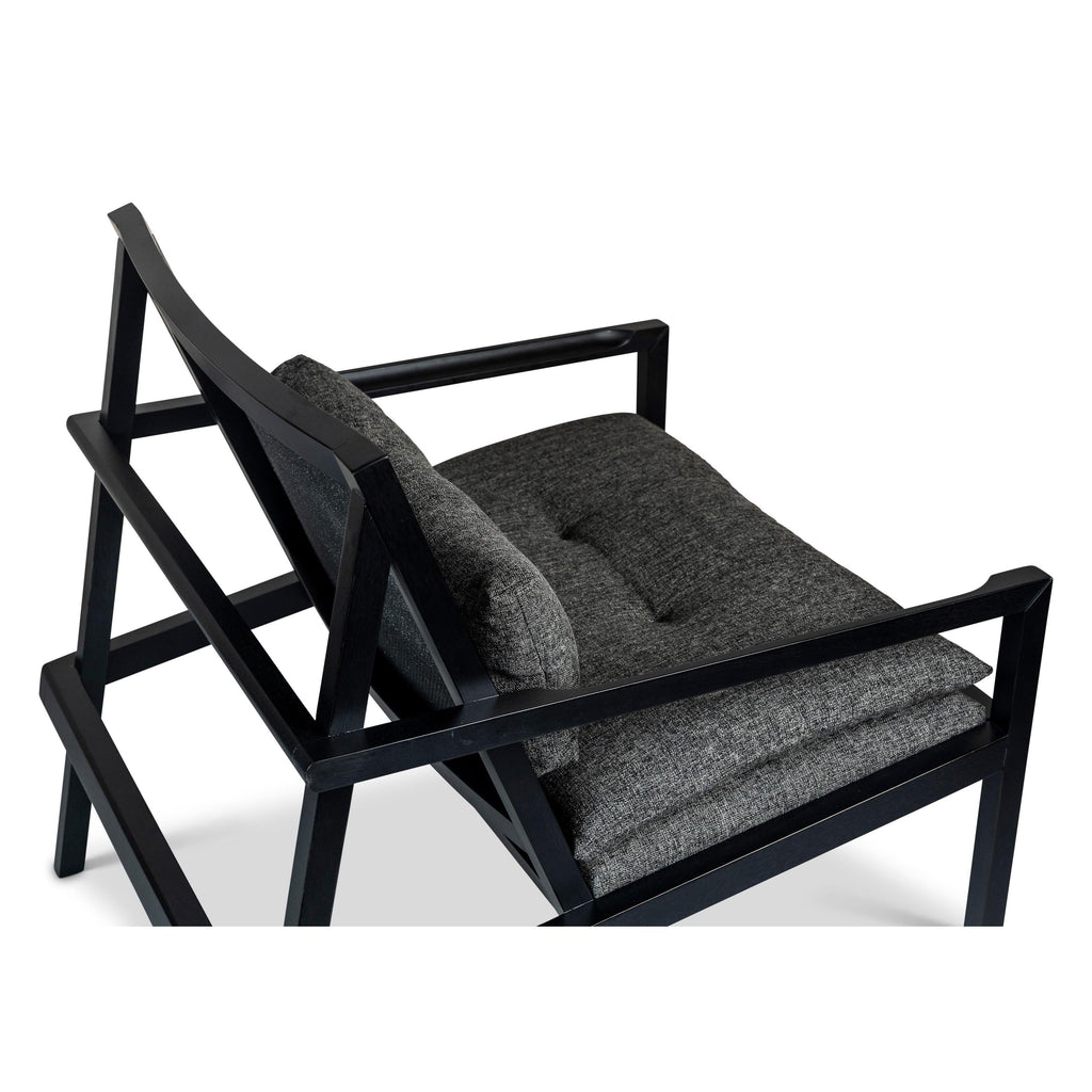 Modern Brazilian Barra Cane Lounge Chair