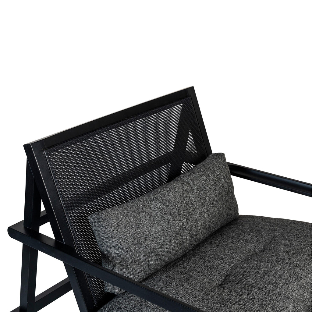 Modern Brazilian Barra Cane Lounge Chair