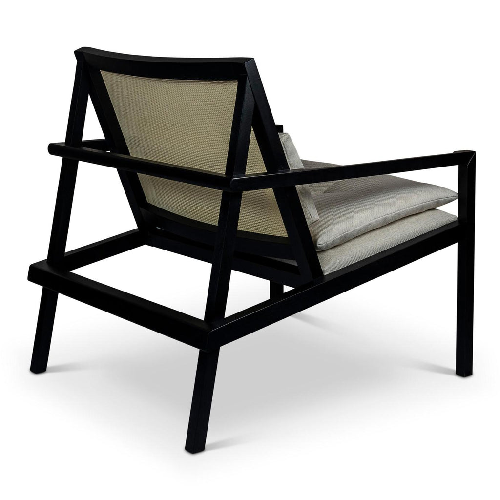 Modern Brazilian Barra Cane Lounge Chair