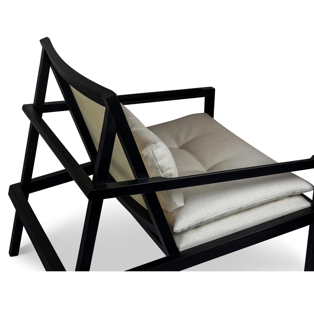 Modern Brazilian Barra Cane Lounge Chair