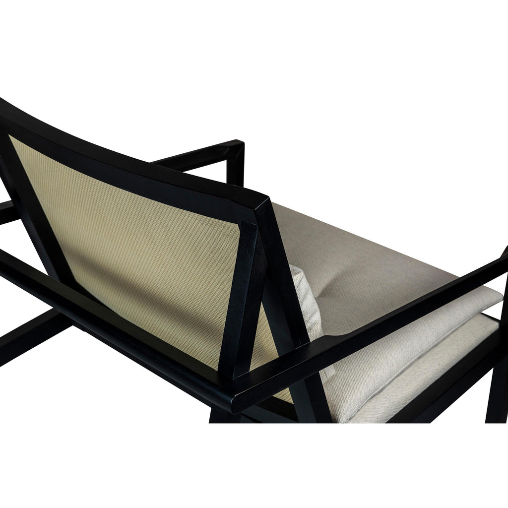 Modern Brazilian Barra Cane Lounge Chair