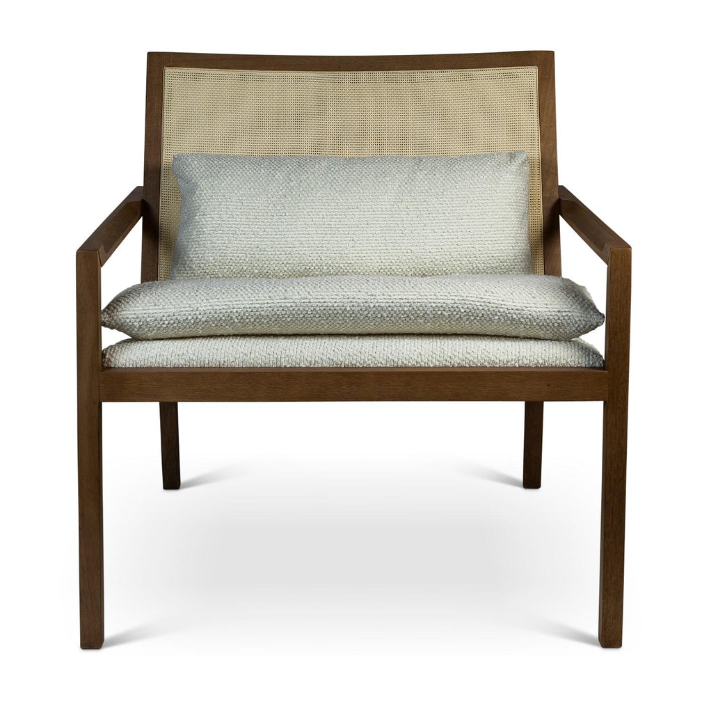 Modern Brazilian Barra Cane Lounge Chair