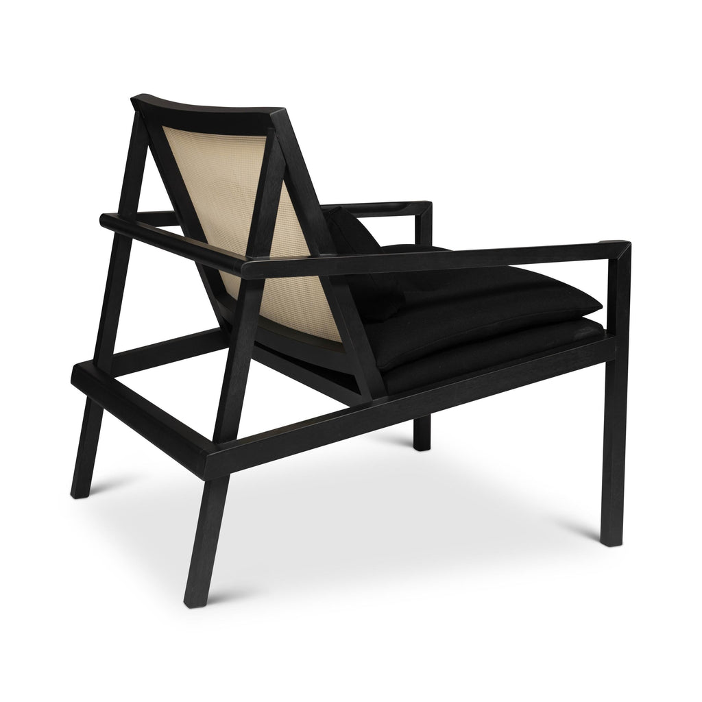 Modern Brazilian Barra Cane Lounge Chair