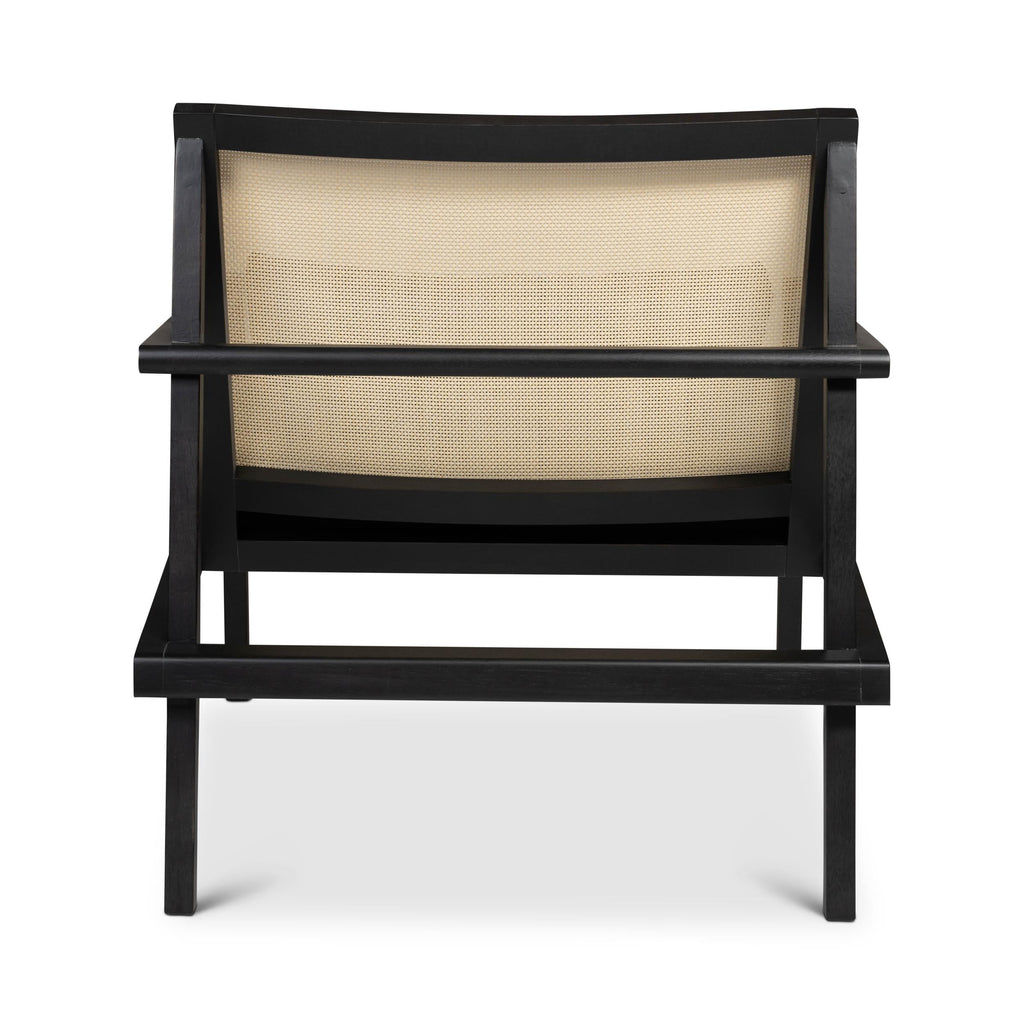 Modern Brazilian Barra Cane Lounge Chair