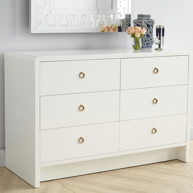 Bryant Extra Large 6-Drawer - White Pearl