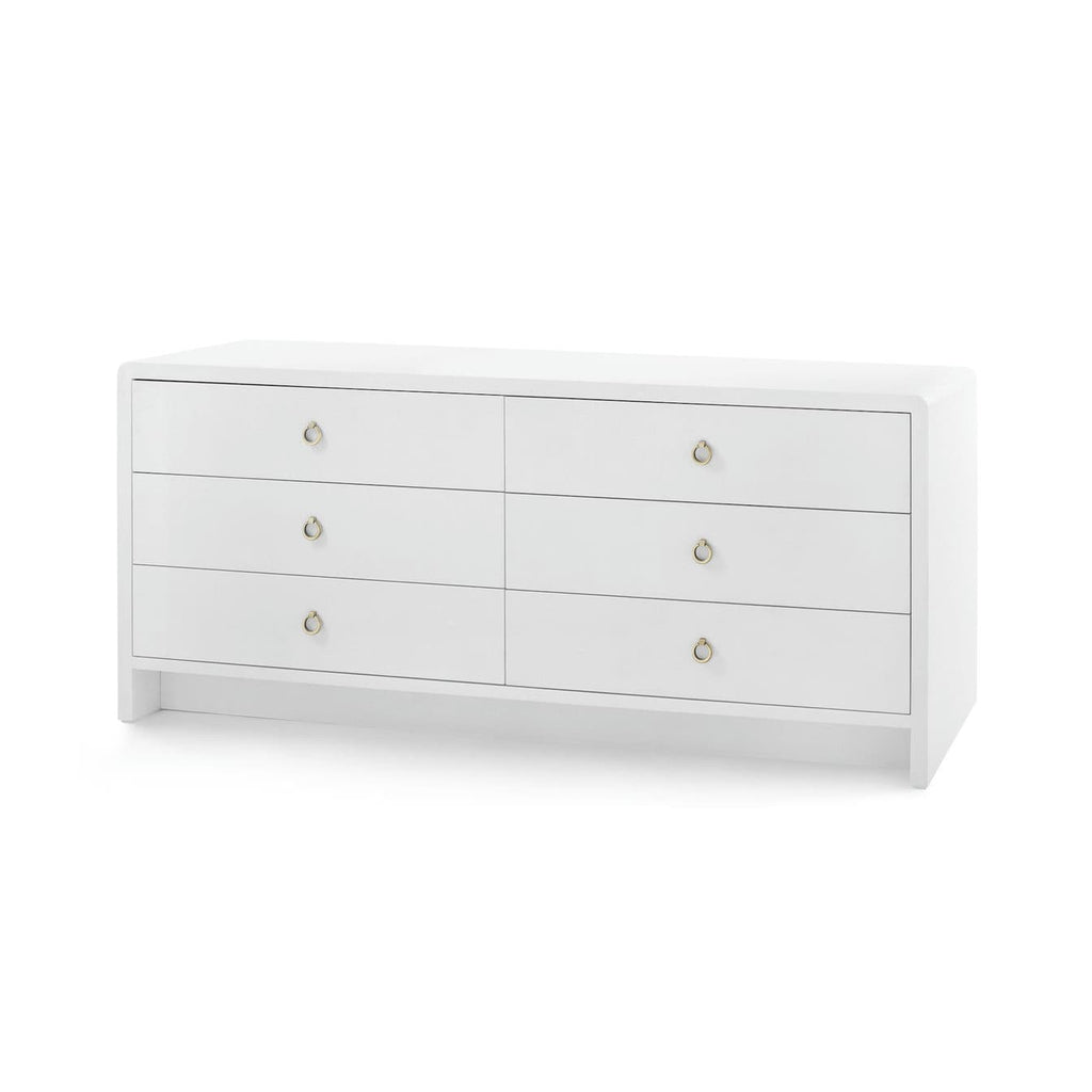 Bryant Linen Extra Wide Large 6-Drawer - Chiffon White