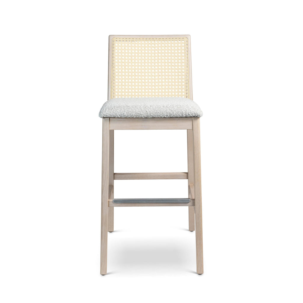 Modern Brazilian Nardia Cane Bar Stool