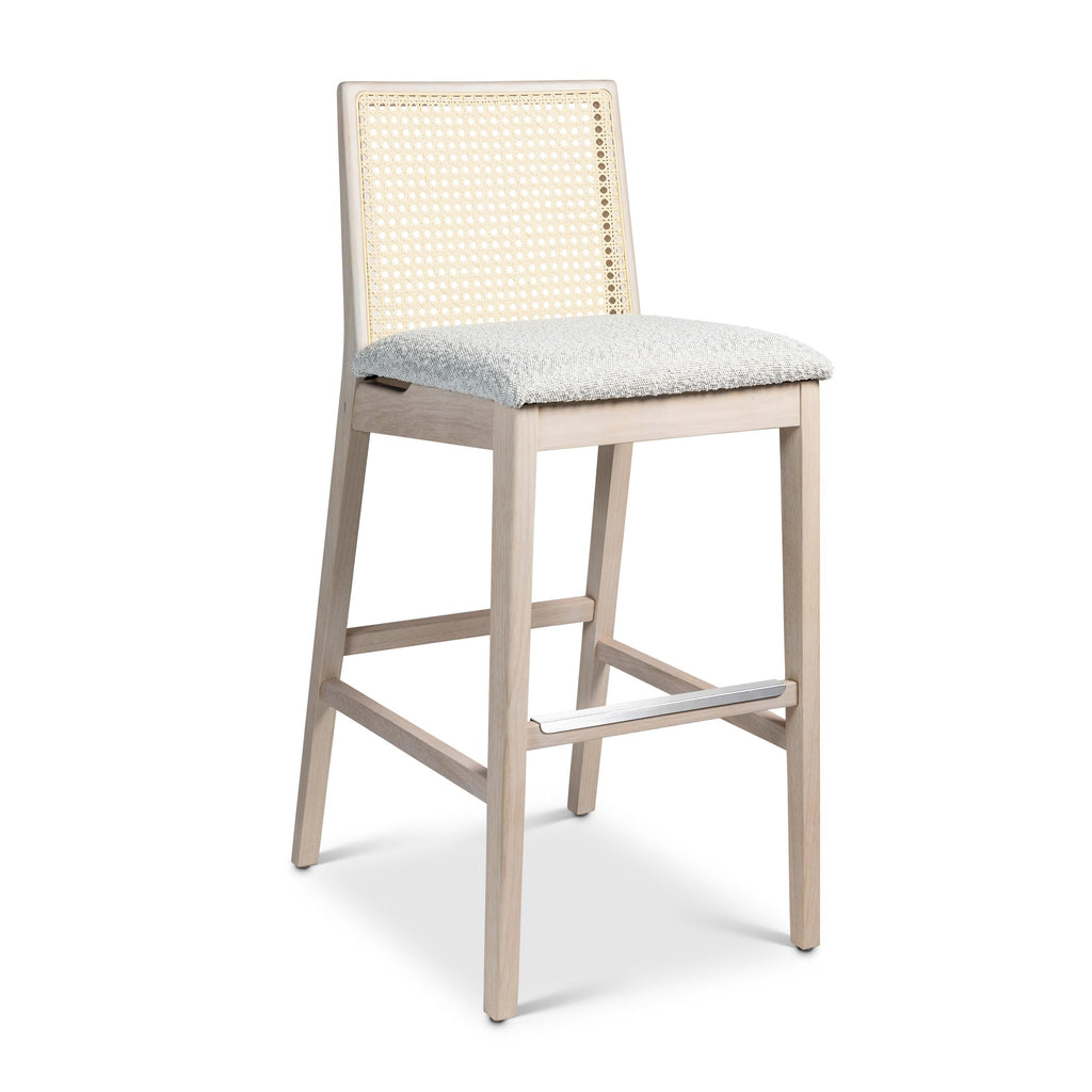 Modern Brazilian Nardia Cane Bar Stool