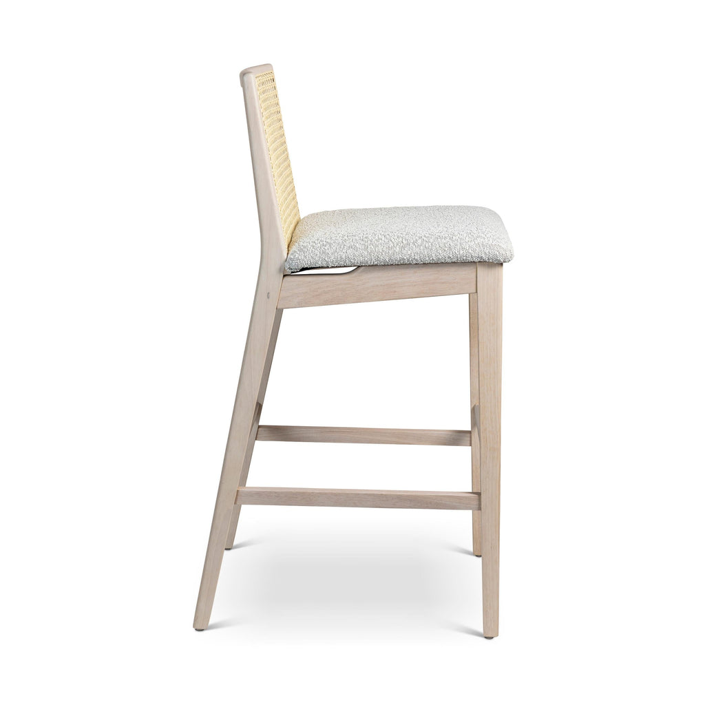 Modern Brazilian Nardia Cane Bar Stool