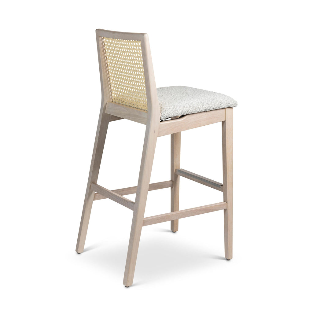 Modern Brazilian Nardia Cane Bar Stool