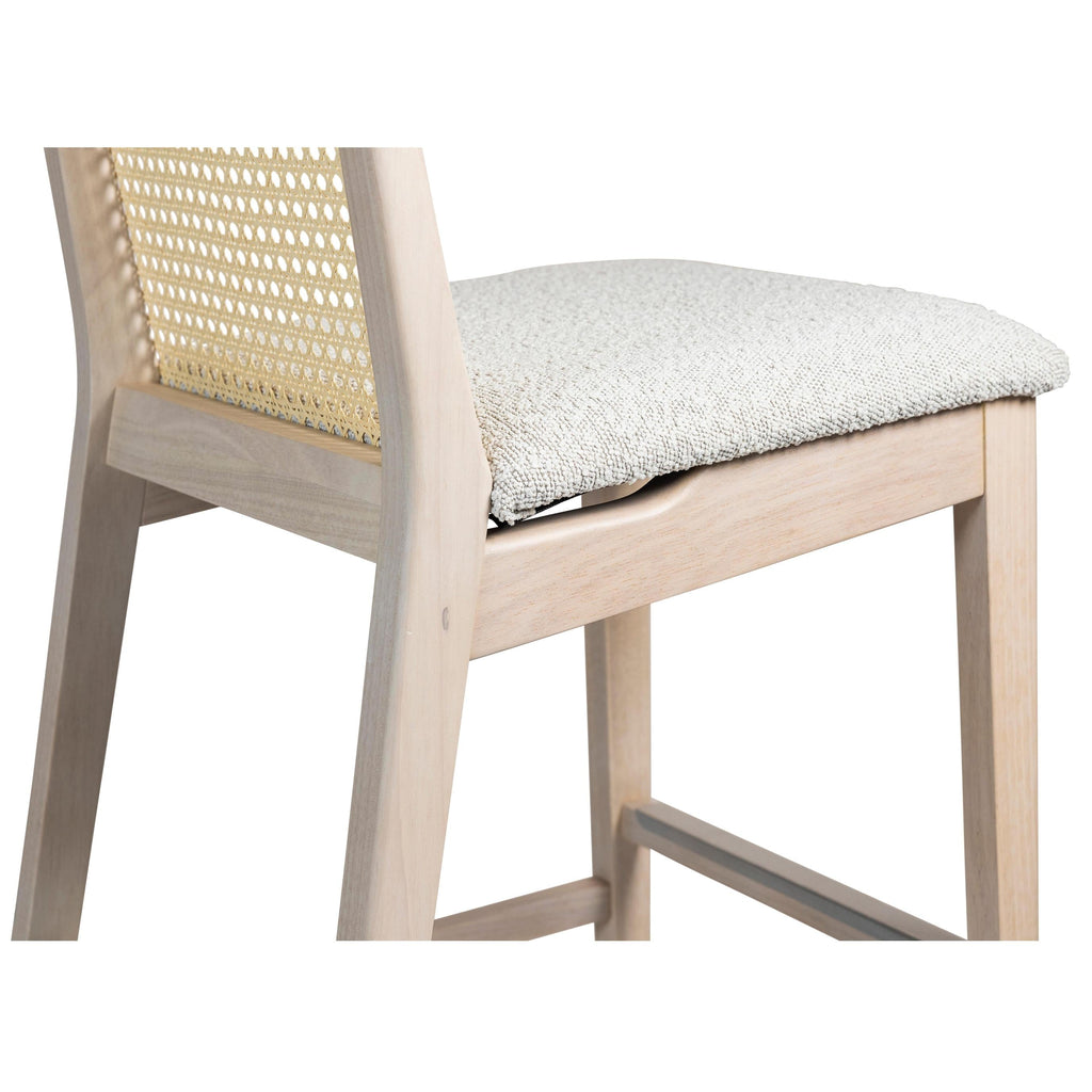 Modern Brazilian Nardia Cane Bar Stool