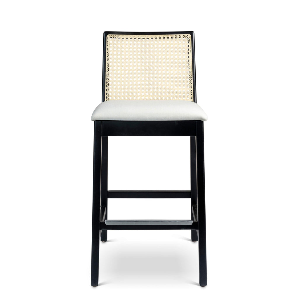 Modern Brazilian Nardia Cane Bar Stool