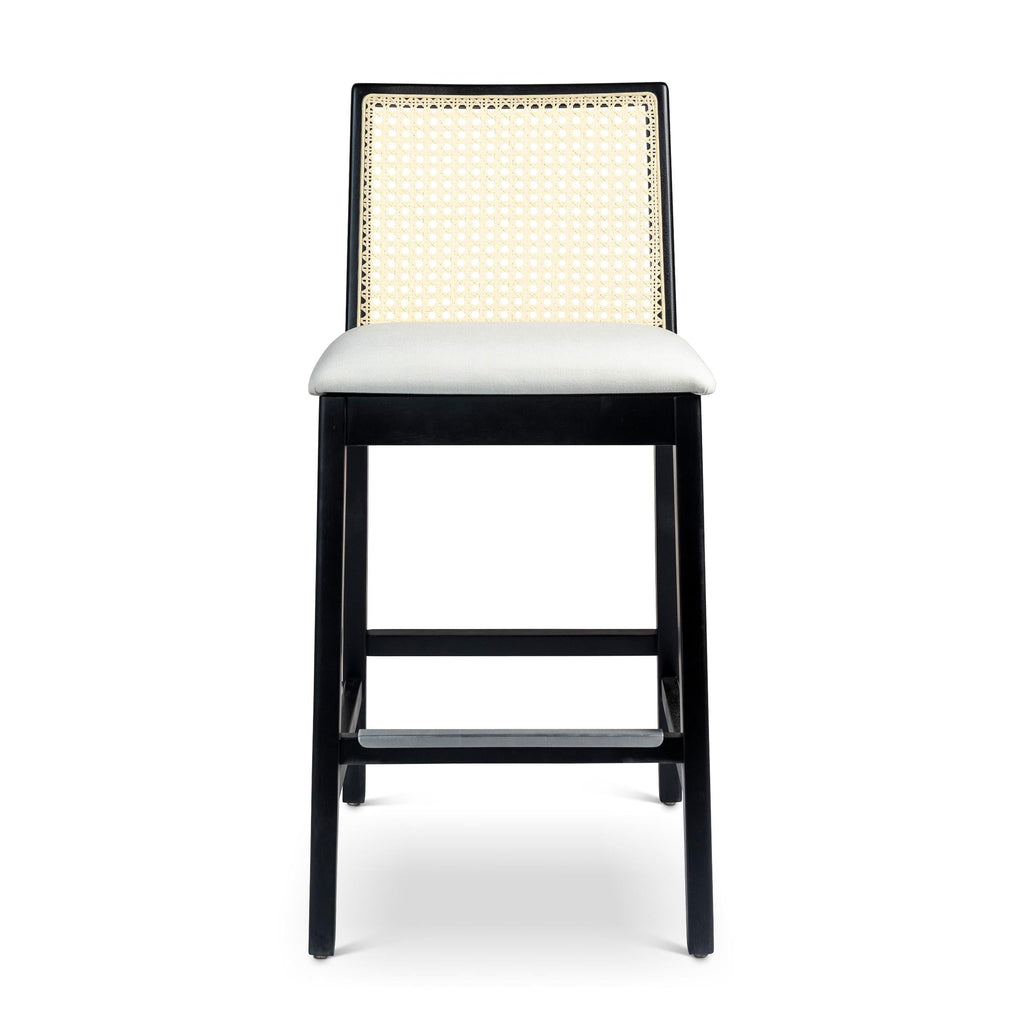 Modern Brazilian Nardia Cane Bar Stool