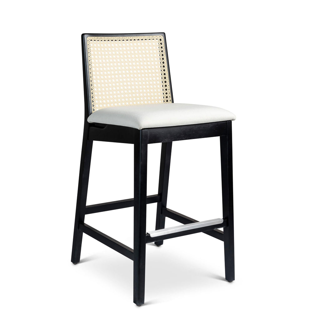 Modern Brazilian Nardia Cane Bar Stool