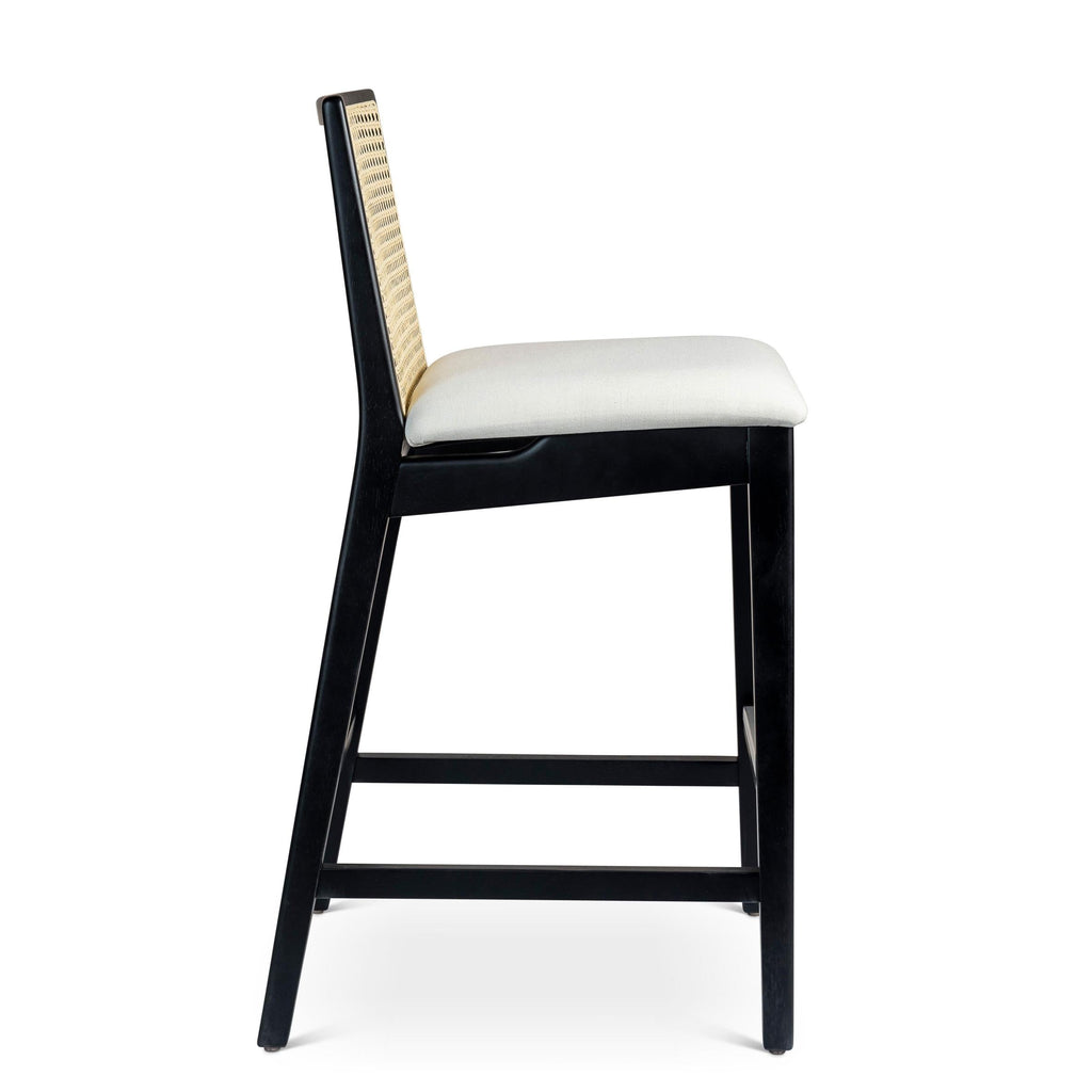 Modern Brazilian Nardia Cane Bar Stool