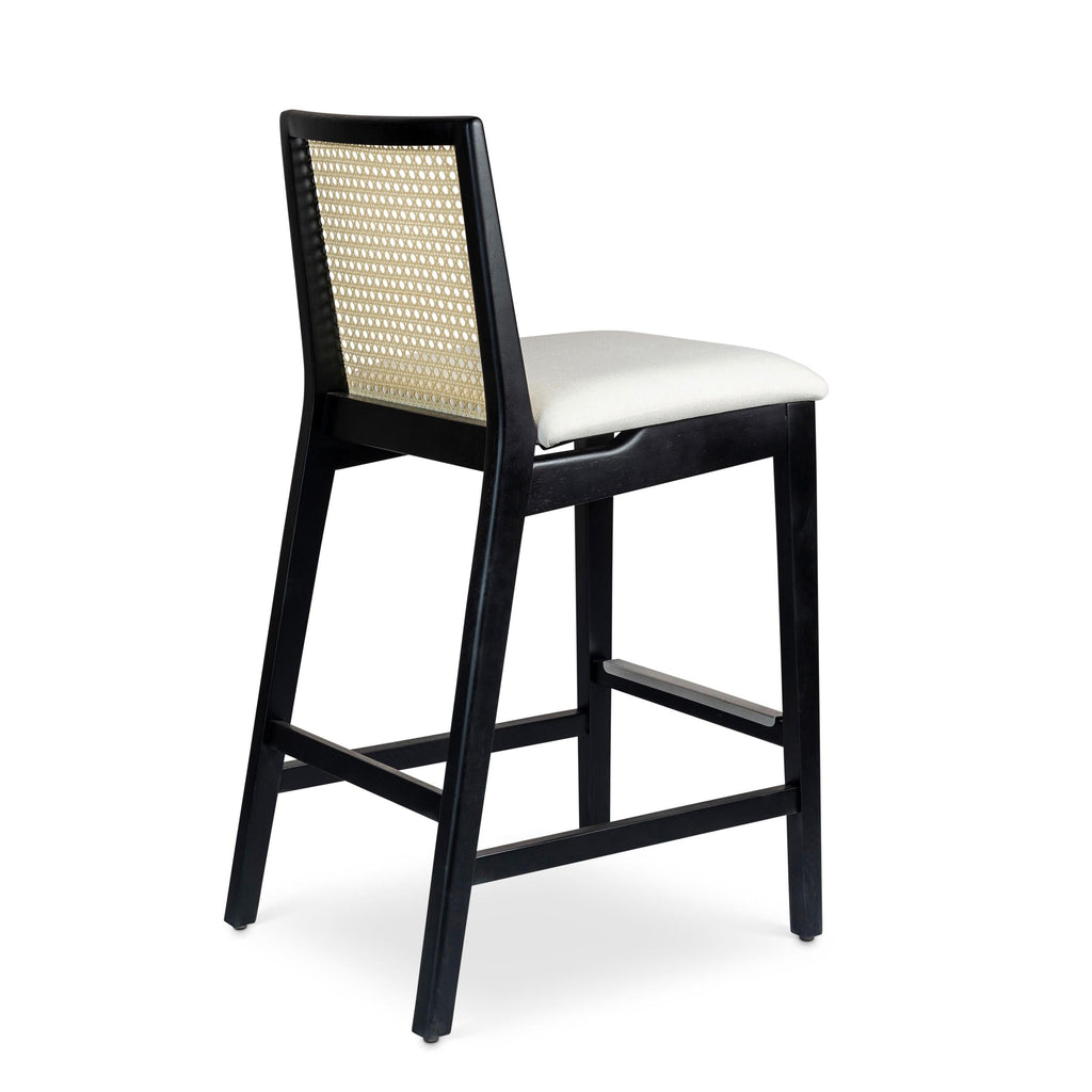 Modern Brazilian Nardia Cane Bar Stool