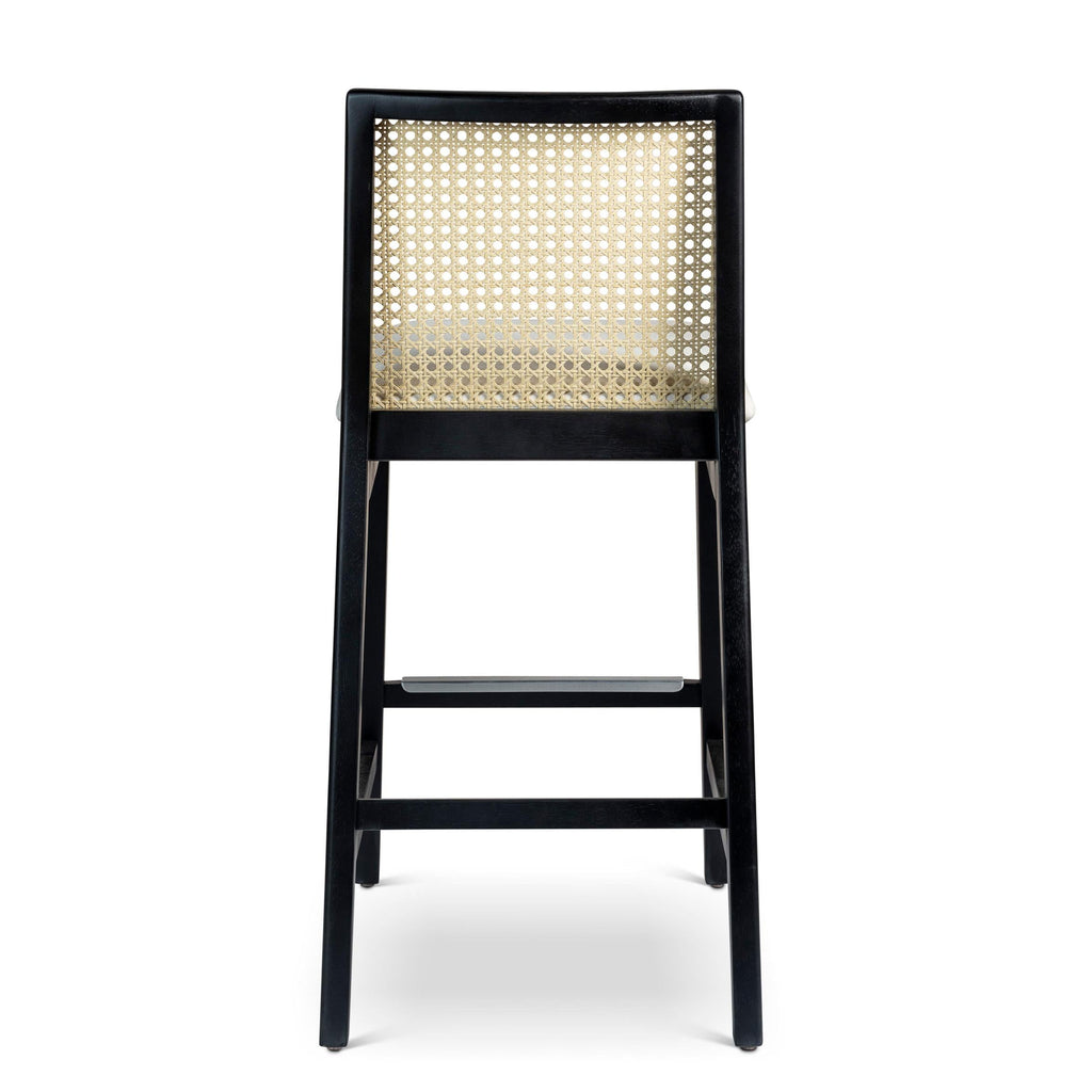 Modern Brazilian Nardia Cane Bar Stool