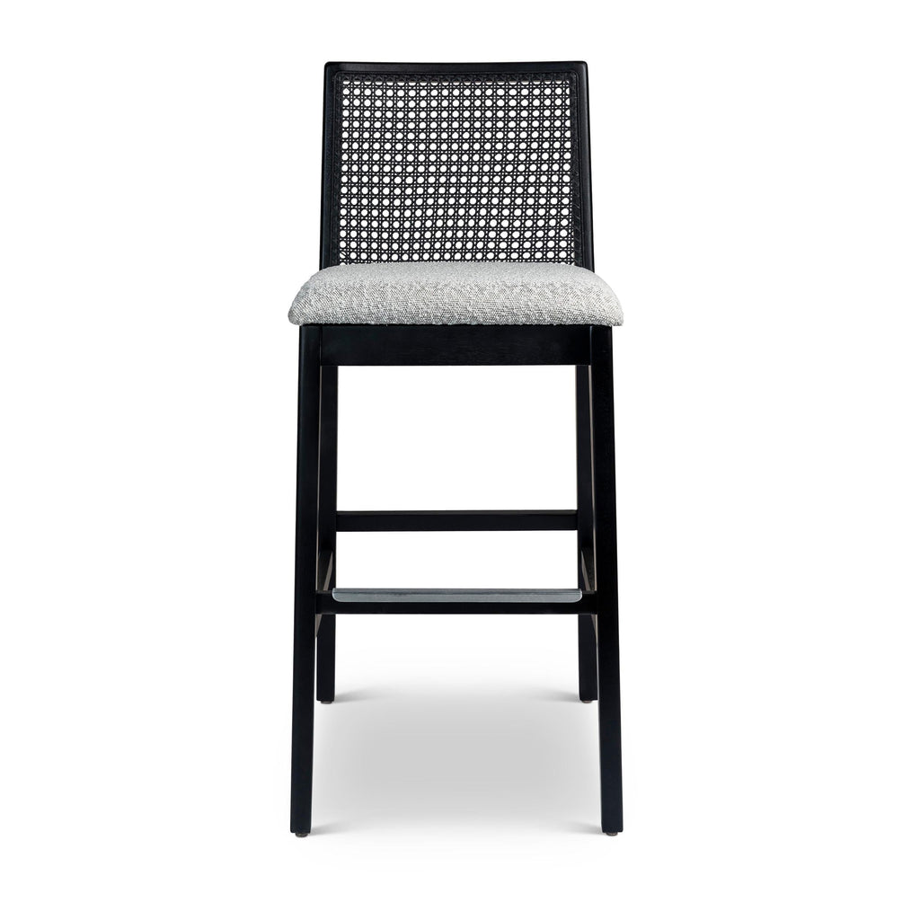 Modern Brazilian Nardia Cane Bar Stool