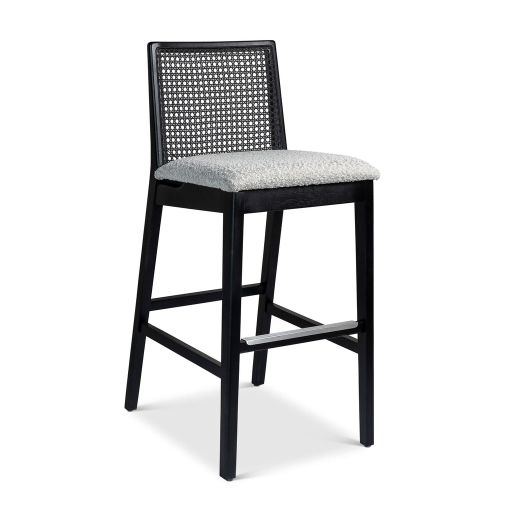 Modern Brazilian Nardia Cane Bar Stool